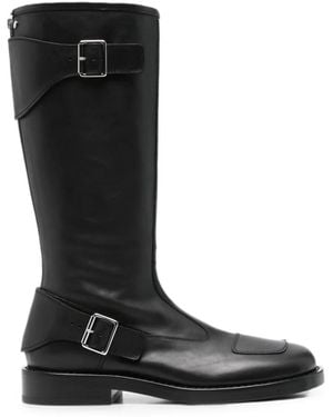 Ann Demeulemeester Buckle-Detail Boots - Black