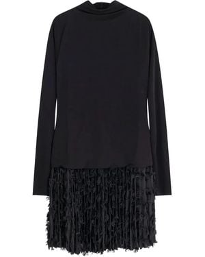 BOSS Long-Sleeve Pleated Dress - Blue