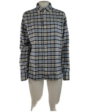Tintoria Mattei 954 Check-Pattern Button-Down Shirt - Grey