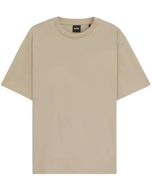 BOSS Crew-Neck Short-Sleeve T-Shirt - Natural