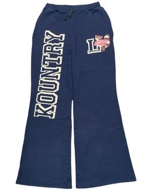 Kapital Country Flared Trainingsbroek - Blauw