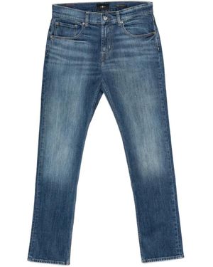 7 For All Mankind Button-Fastening Jeans - Blue