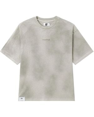 Izzue Logo-Embroidered T-Shirt - Gray