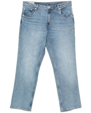 GANT Faded-Effect Straight-Leg Jeans - Blue
