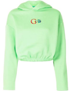 goodboy Cropped-Hoodie Mit Logo-Stickerei - Grün