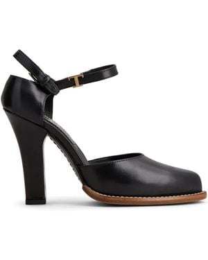 Tod's Logo-Plaque Leather Pumps - Black