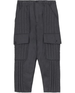 Yohji Yamamoto Quilted Trousers - Grey