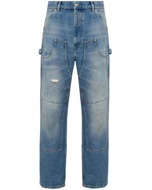 Moschino Jeans With Insert Design - Blue