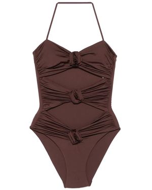 Maygel Coronel Lantana Swimsuit - Brown