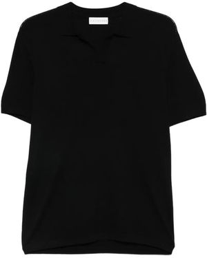 KIEFERMANN V-Neck T-Shirt - Black