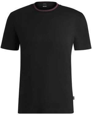 BOSS ストライプカラー Tシャツ - ブラック