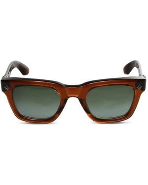Chrome Hearts Square-Frame Sunglasses - Brown