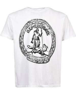 lifeiswar Semper Tyrannis Logo-Print T-Shirt - Grey