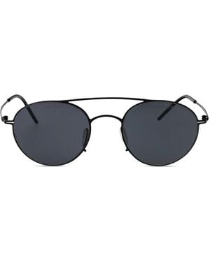 Giorgio Armani 0Ar6169 Round-Frame Metal Sunglasses - Blue