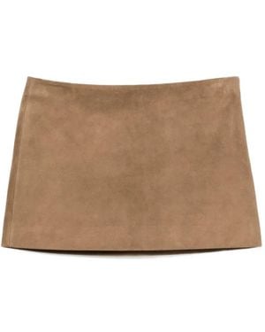 KHAITE Falda Corta Jett - Neutro