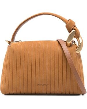 JW Anderson Small Suede Tote Bag - Brown