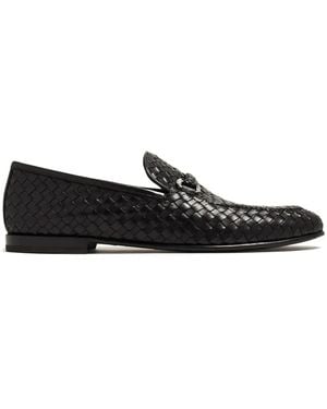 Neil Barrett Leather Woven Slippers in White for Men | Lyst display picture 1