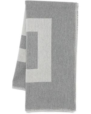 Givenchy Whipstitch-Trim Scarf - Grey