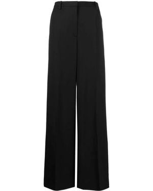 Versace High-Waisted Wide-Leg Pants - Black