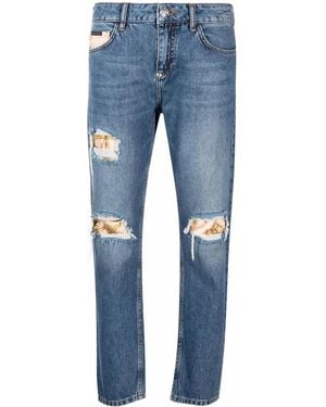 Philipp Plein New Baroque Straight-Leg Jeans - Blue