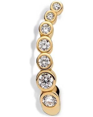 Maria Black Arc Huggie Single Earring - Metallic