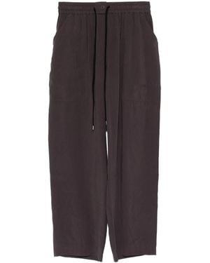 Studio Nicholson Pantalones Capel con cintura elástica - Gris