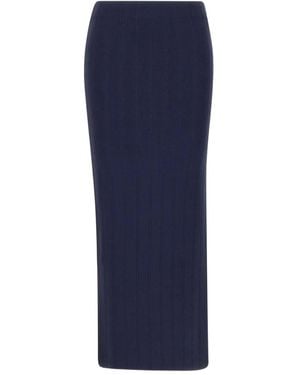 Remain Ribbed Skirt - Blue