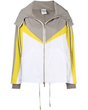 Lorena Antoniazzi Colour-Block Hooded Jacket - Multicolor