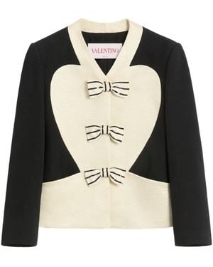 Valentino Garavani エンブロイダリー ジャケット - ブラック