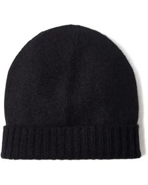Kujten Ribbed Cashmere Beanie Hat - Blue