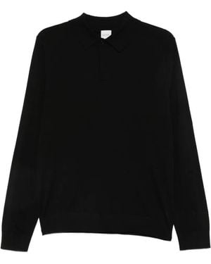 Paul Smith Wool Polo Shirt - Black