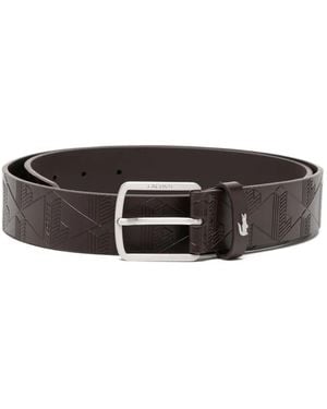 Lacoste Gürtel mit Monogramm - Braun