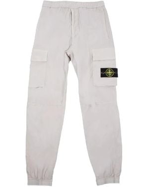 Stone Island Paracadute Cargo Pants - White