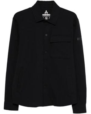 Heskimo Buttoned Patch-Pocket Jacket - Black