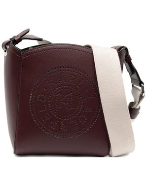 Karl Lagerfeld Logo-Print Shoulder Bag - Purple