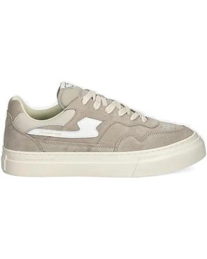 Stepney Workers Club Suede Leather Trainers - Grey