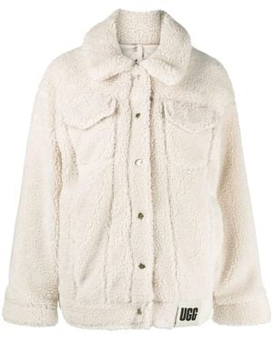 UGG Frankie Sherpa Trucker Jacket - White