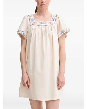 Levi's Ambre Square-Neck Mini Dress - White