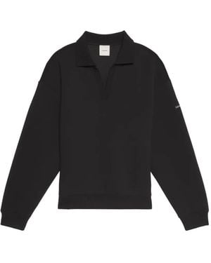 Calvin Klein Relaxed-Fit V-Neck Sweater - Black