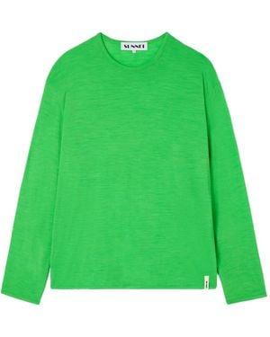 Sunnei Long-Sleeve T-Shirt - Green