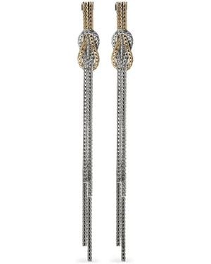 John Hardy Pendientes Con Colgante Love Knot - Blanco