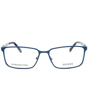 Guess Rectangle-Frame Glasses - White