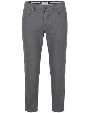 Jacob Cohen Bard Panama Slim-Fit Pants - Gray