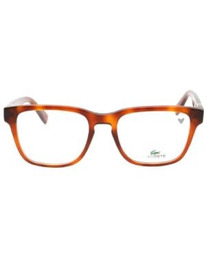 Lacoste Rectangle-Frame Glasses - Brown
