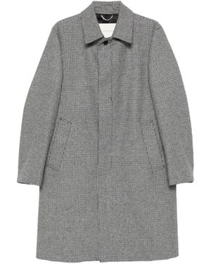 Mackintosh Dunkeld Houndstooth Coat - Grey
