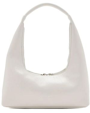 Marge Sherwood Zip-Fastening Crescent Shoulder Bag - White