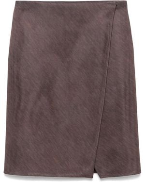 Philosophy Di Lorenzo Serafini Wrap Midi Skirt - Brown