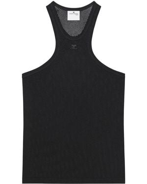 Courreges Top De Malla - Negro
