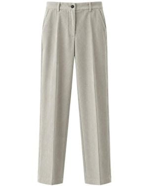 Jucca Corduroy Pleated Pants - Gray