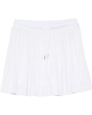 Varley Davina 15" High-Rise Pleated Skort - White